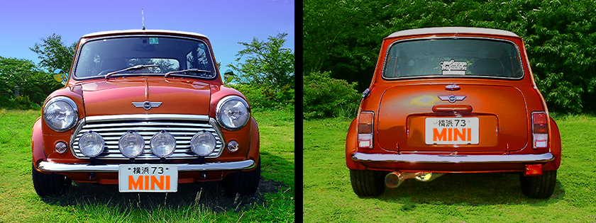 mini front&rear view